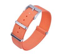 BDSHGRDH bracelet de montre, Bracelet de montre, bracelet en nylon côtelé for accessoires tissu(Orange,22mm)