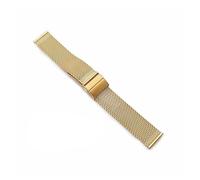 BDSHGRDH Bracelet de montre en acier inoxydable, bracelets de montre à dégagement rapide for hommes et femmes(Gold,20mm)