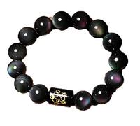 BDSHGRDH Bracelet en perles d'obsidienne naturelle et colorée, pierres précieuses fines, cadeau for hommes et femmes