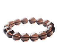 BDSHGRDH Bracelet jonc en perles d'obsidienne naturelle de 12 mm avec certificat