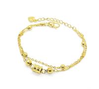 BDSHGRDH bracelets à perles, Bracelet délicat en or WoChain, bijou idéal for offrir