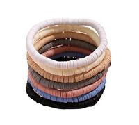 BDSHGRDH bracelets à perles, Bracelet empilable Surfeur en argile colorée, sourire joyeux, œil protecteur, style bohème, perles dorées multicolores, bijou extensible(Green)