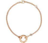 BDSHGRDH bracelets à perles, Pendentif rond en argent sterling for couple, étanche, or rose, taille ajustable