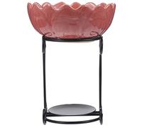 BDSHGRDH Brûleur d'encens, Brûleur à Huile, Chauffe-Cire de Lotus, Porte-Bougie Chauffe-Plat en céramique, Chauffe-Parfum, diffuseur Bougie délicat(Roze)
