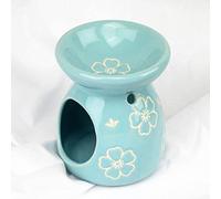 BDSHGRDH Brûleur d'encens, Diffuseur d'huiles essentielles et de Cire for aromathérapie, Bleu(Blu)