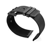 BDSHGRDH Goupille de courroie d'acier inoxydable de bracelet de montre de maille en métal 0.4mm(Black,24mm)