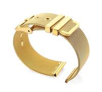 BDSHGRDH Goupille de courroie d'acier inoxydable de bracelet de montre de maille en métal 0.4mm(Gold,24mm)
