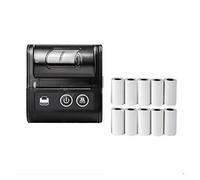 BDSHGRDH Imprimante Photo, Mini imprimante de factures Bluetooth sans Fil Portable 58 mm(1Printer 11Roll)