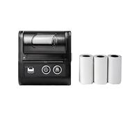 BDSHGRDH Imprimante Photo, Mini imprimante de factures Bluetooth sans Fil Portable 58 mm(1Printer 4Roll)