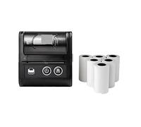 BDSHGRDH Imprimante Photo, Mini imprimante de factures Bluetooth sans Fil Portable 58 mm(1Printer 7Roll)