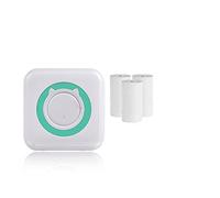 BDSHGRDH Imprimante Photo, Mini-imprimante Portable à Rouleaux de Papier 57 mm, Impression Poche, Connexion sans Fil(BL add 3White)