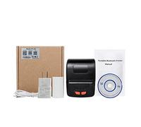 BDSHGRDH Imprimante Photo, Mini imprimante Portable sans Fil 58 mm, Encre, USB, BT, ESC/POS, Windows, Android, PC, Factura, Thermique(Black Printer)