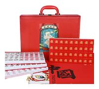BDSHGRDH Jeu de Mahjong, Chinese Mahjong Set Board Game,Portable Size and Light-Weight,Travel Family(42#)