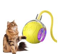 BDSHGRDH Jouets pour Chat, Jeu Amusant for Animaux de Compagnie - Jouet for Chat avec Boule Mobile en Silicone Corde | for l'exercice d'enrichissement du Jeu intérieur(Yellow)