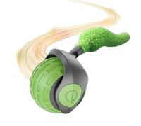 BDSHGRDH Jouets pour Chat, Jouet Automatique de Boule roulement Chat avec l'ajustement 2 Vitesses, Fournitures Chatons d'animal familier Stimulation(Green)
