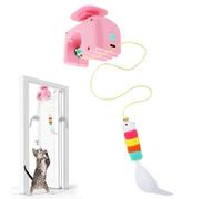 BDSHGRDH Jouets pour Chat, Jouet Suspendu d'enrichissement de Chaton, for l'enrichissement l'entraînement Simulation Chasse soulagement l'ennui d'exercice(Pink)