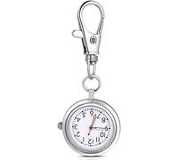BDSHGRDH Montre de Poche， Montre de Poche for infirmière, Porte-clés, Grand Cadran, avec Boucle à clé, Montre Portable Unisexe for Enfants, Hommes et infirmières