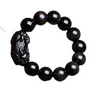 BDSHGRDH obsidienne, Bracelet PiXiu en obsidienne naturelle