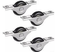 BDSHGRDH roulettes， Sliding Wheel Rollers for Cabinet Doors, 4 Pcs Easy Glide Replacement System