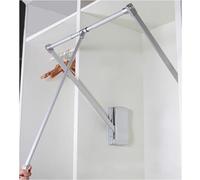 BDSHGRDH Tringle de penderie, Extendable Wardrobe Lift Pull Down Closet Rod, Lift Pull Down Adjustable Width Hanger,Wardrobe Clothes Hanger Rail Soft Return(8901210cm)