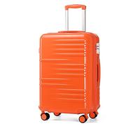 BDSHGRDH Valise de Voyage, Cabin Suitcase Lightweight PC Carry on Luggage Suitcase Hard Shell Hand Luggage with 4 Spinner Wheels, 3 Digit Combination Lock(Navy,24"+28")