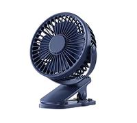 BDSHGRDH ventilateur, Mini ventilateur électrique Portable à pince main, Rechargeable par USB, silencieux, for bureau, dortoir d'étudiants, petit de refroidissement(Blue)