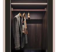 BDSHGRDH Wardrobe Rail, Barre de penderie Murale à Montage par Le Haut, Tube de penderie Peu encombrant avec Supports, Facile à Installer(Dark Red,70cm(27 1/2") Length)