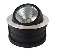 BDSHL COB Lumière Enterrée Extérieure Intégrée Dimmable Angles IP65 Projecteur Étanche Pour L'éclairage de Décoration de Jardin Architectural, 3 Couleurs 4 Puissance