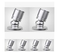 BDSHL Lot de 6 Spots de Comptoir À LED 1W Monté en Surface Rond 90lm Armoire À Bijoux Lumière du Bas Petit Projecteur Vitrine Projecteur Armoire À vin Lumière (Color : White, Size : Silver-1w)