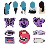 BDSHUNBF 13PCS Shoe Charms, Shoe Charms for Clog, Shoe Accessories, Shoe Decoration, Singer Shoe Decoration, for Adults Teens Kids