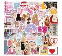 BDSHUNBF Lot de 50 Autocollants Sabrina, Carpenter Autocollants, Imperméable Stickers, pour Ordinateur Portable Scrapbook Bagages Skateboard Guitare