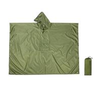 BDSHUNBF Poncho Pluie Imperméable avec Capuche,Poncho/Tapis de Camping/Ombre de Camping Multifonctions 3 en 1,Poncho Imperméable Unisexe PonchoPluie Réutilisable,Cape de Pluie pour Moto/vélo,Vert