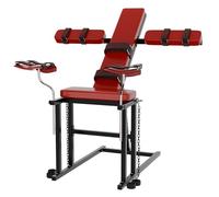 BDSM Chaise de bondage, chaise d'obéissance réglable pour couples, banc de bondage avec menottes, chaise de positionnement pour adultes, meubles sexuels et jouets érotiques