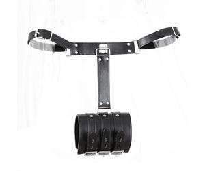 BDSM Menottes Femme en Similicuir - Set de Menottes et Bracelets Ajustables pour Poignets Bras, Accessoires Bondage pour le Lit Cuffs rembourrées Kit Érotique pour Jeux de Rôle en Couple