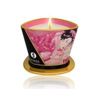 BDSM Wax Play - Chandelle de massage Shunga - Pétales de rose - Bougie de massage