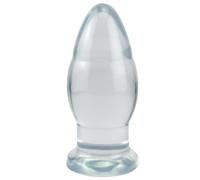 BDSMAGE 18cm Bouchon Anal XXL Gode avec Ventouse Puissante, Plug Anal Masturbation Mains Libres Plug Anal Extra Large Dilatateur Anal Jouet Sexuel pour Homme Femme (Transparent)