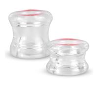 BDSMAGE 2pcs Anneau pénien extra épais et hautement élastique, Anneaux de Pénis pour Homme Couples, Cockrings pour une Érection plus Dure et plus Longue (Transparent)