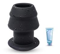 BDSMAGE Anal Plug Creux en Silicone, Dilatateur Vaginaux et Anaux, Plug Tunnel Lavement, Masturbation Ensembles de Jouets Sexuels Anaux pour Femmes et Hommes (S)