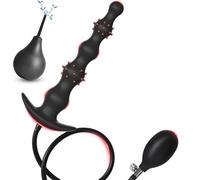 BDSMAGE Perles Anales Plug Anal Gonflable Plug Anal Poire à Lavement, Ensemble de Jouets Sexuels SM Dilatateur Anal pour Couples Adultes