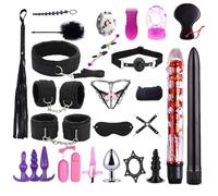 Bdsms Set Couple Fouet Bdsms Set Accessoires Couple Bondaged Adult Kit Bdsm De Bondage Kits Débutant Sexuel Adulte Soft Menottes Gode Extreme Professionnel Coffret,black