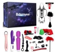 BDSMYEE Calendrier de l'Avent Kits de Bondage pour Couples, 24 Pièces Érotique Sextoys, Ensemble de Jouets Sexuels Adulte Cadeaux Sexuels Sex Toys Accessoires pour Hommes et Femmes