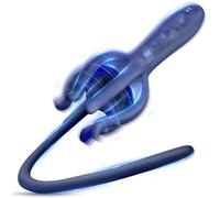 BDSMYEE Dilatateur Urétral en Silicone Électrique Stimulante Sonde Urétrale, 10 Modes de Vibration, 3 Intensités de Vibration, Pénis Masturbateur Jouet Sexuel pour Hommes