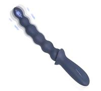 BDSMYEE Vibromasseur Anal en Silicone avec 21 Modes de Vibration, Perles Anales Plug Anal Vibrant Vibromasseur Massage de la Prostate Jouets Sexuels pour Homme