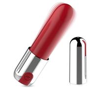 BDSMYEE Vibromasseur Femme en Silicone Forme Rouge à Lèvres Mini avec 10 Modes de Vibrations, Stimulateur de Clitoris Point G pour Femmes Couples