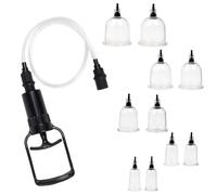 BDSMYOU 10 Pièces Tétines avec Pompe à Seins Pompe à Vide Clitoris,Jouets Durs,Suceurs de Clitoris Ventouse pour Femmes,SM Sextoys Couples Extrêmes Set