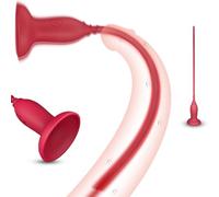 BDSMYOU 215 mm Dilatateur Urétral Vibrant avec Ventouse,Plug Uretre Vibromasseur Homme avec 10 Modes de Vibration,Sex Toys Stimulateur Prostate Homme Vibrant Rotatif,Sextoys Homme (S)