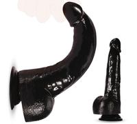 BDSMYOU 285 * 55cm Gode XXL Réaliste Large Godes avec Ventouse,Gode Anale,Extenseur Homme Plug Anal Plug Femme Débutante,Plugs Anals Godemichets Butt Plug Geant,Plug Anale,Ecarteur (Noir)