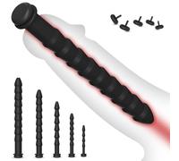 BDSMYOU 5 Dilatateur Urétral Creux en Silicone Sex Toys,Plug Uretre pour Hommes Masturbation de Stimulation Urétrale,Sonde Uretre Pénis Jeux Érotiques Plaisir Jeu,Sextoys Homme Solo (S+M+L+XL+XXL)