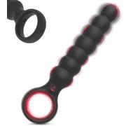 BDSMYOU Boules Anales Plug Anal Vibrateurs Anaux pour Homme Femme,Chaîne Anale Gode Vibrateur avec 7 Perles Anales & 10 Modes de Vibration,Butt Plug Point G Masturbateur de Prostate