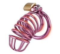 BDSMYOU Cage à Pénis en Métal Cages de Chastete Male,Cage de Chasteté pour Hommes Extrême,Ceintures de Chasteté,Jouets BDSMs Dure,Bondage Fétiche Jouets Sexuels pour les Hommes (Ø：40mm)